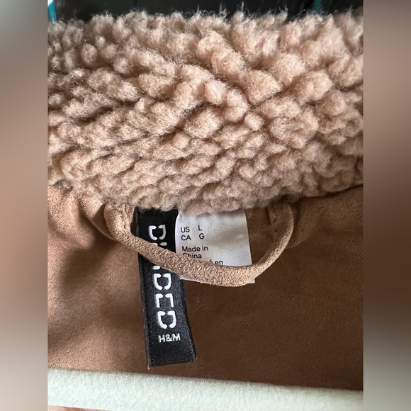 H&M Camel Sherpa Jacket - Picture 2 of 3